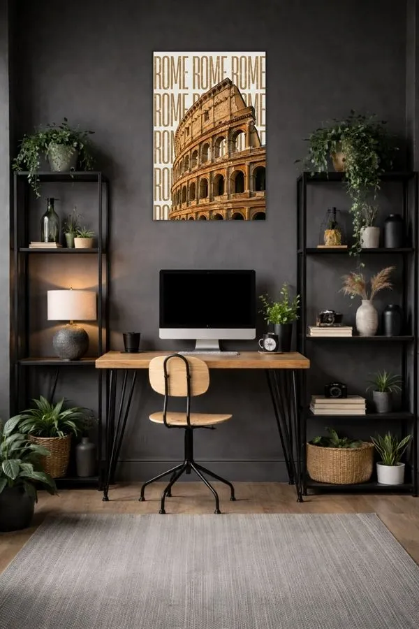Rome metal posters cityscapes wall art in Pakistan