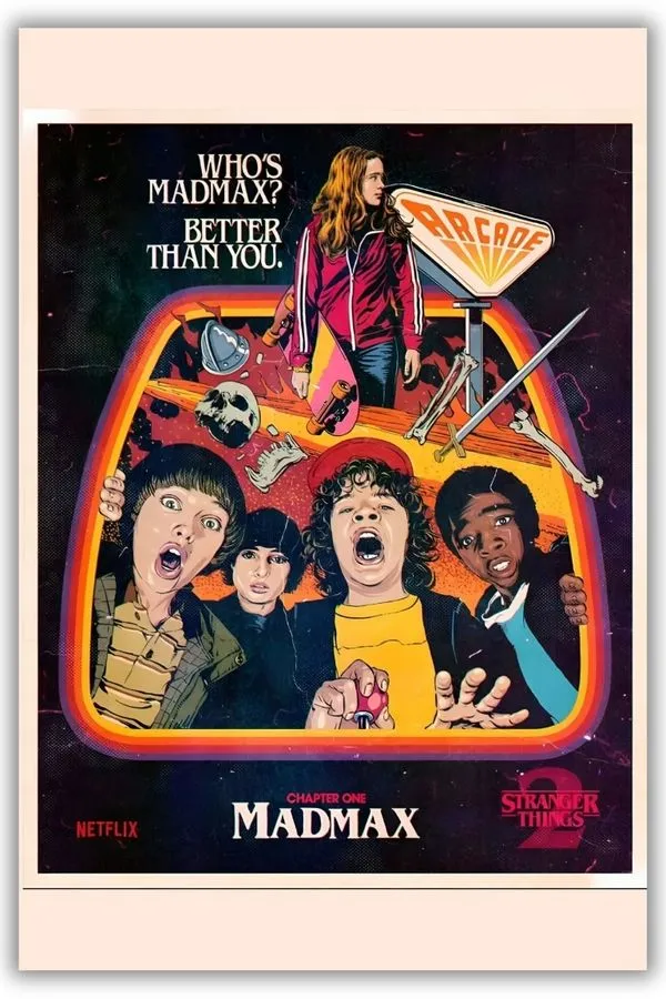Stranger Things metal posters movie & series posters wall art in Pakistan