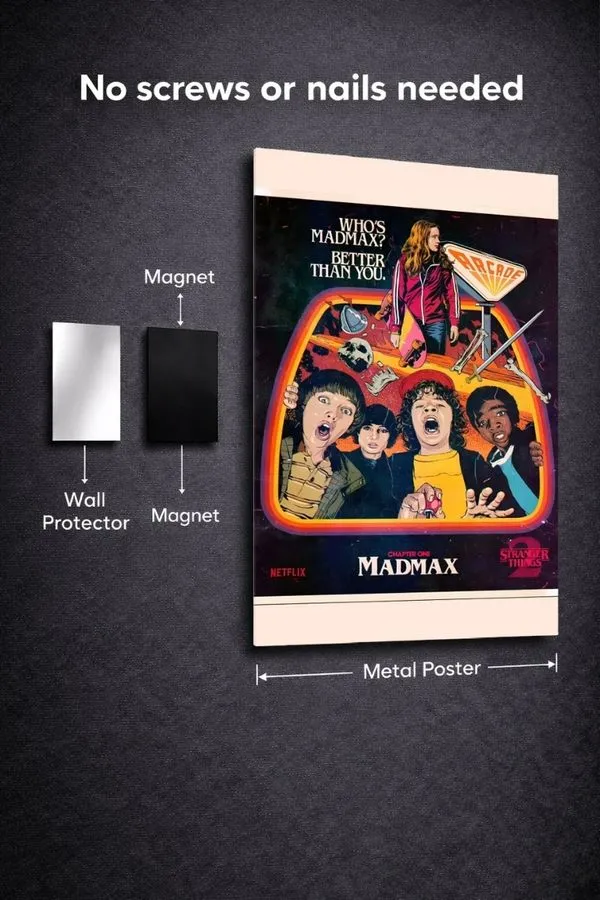 Stranger Things metal posters movie & series posters wall art in Pakistan