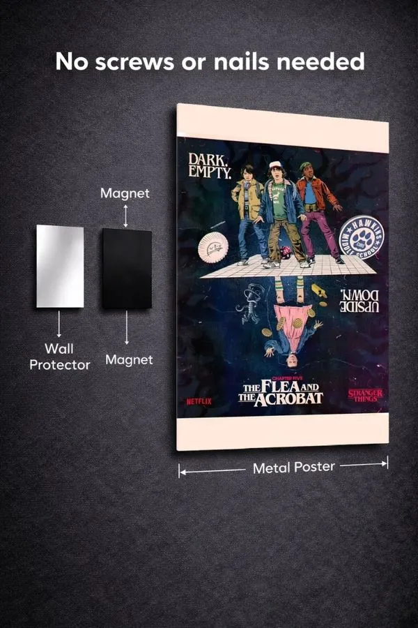 Stranger Things metal posters movie & series posters wall art in Pakistan