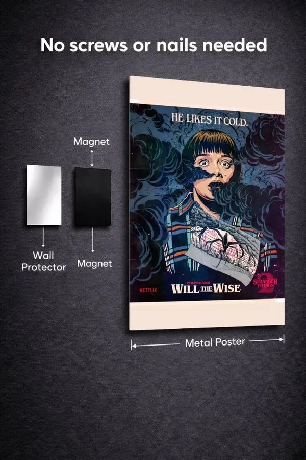 Stranger Things metal posters movie & series posters wall art in Pakistan
