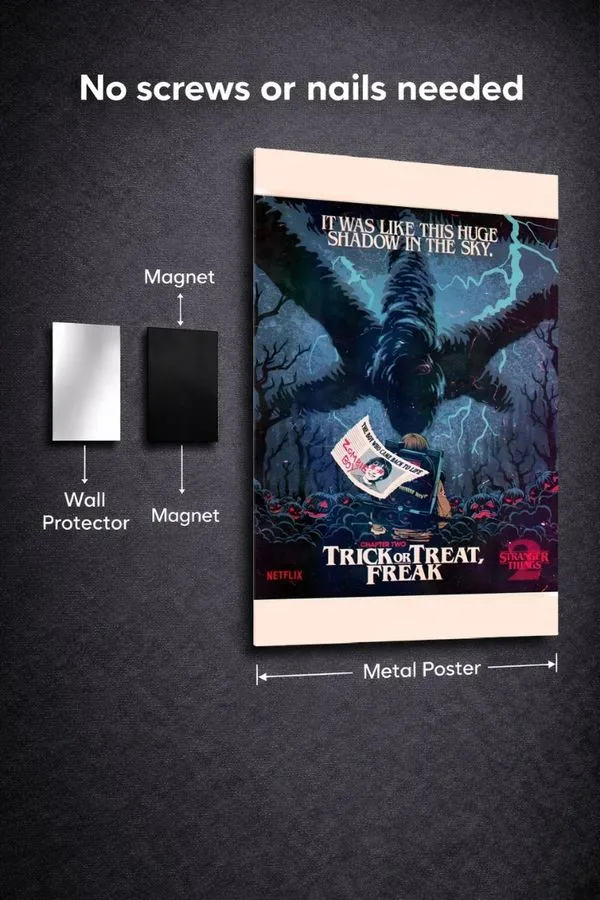 Stranger Things metal posters movie & series posters wall art in Pakistan