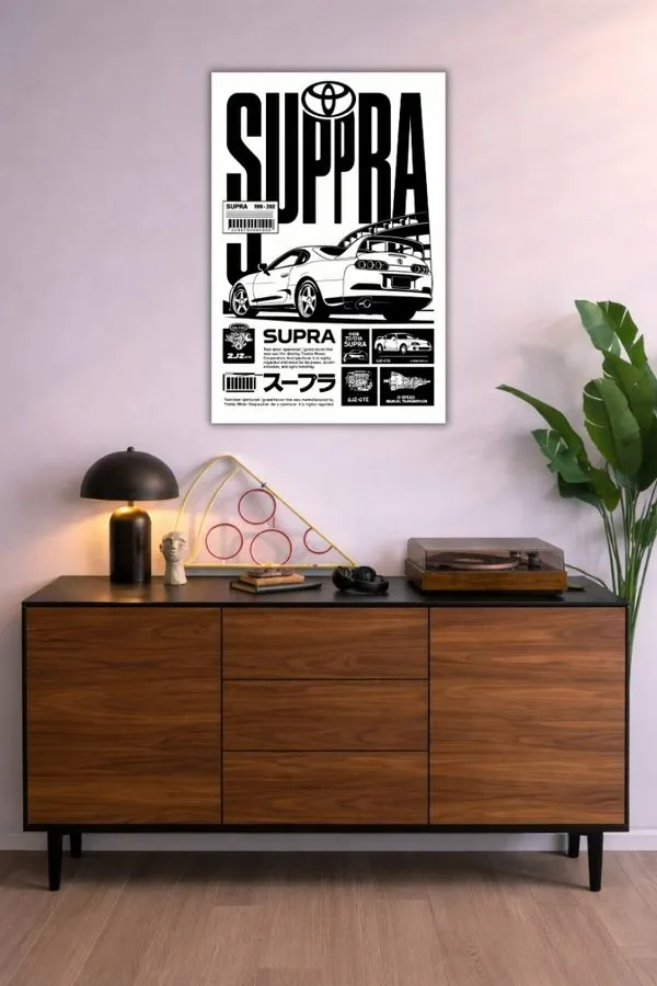 Supra metal posters cars & bikes posters wall art in Pakistan