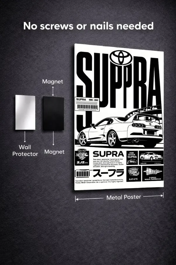 Supra metal posters cars & bikes posters wall art in Pakistan