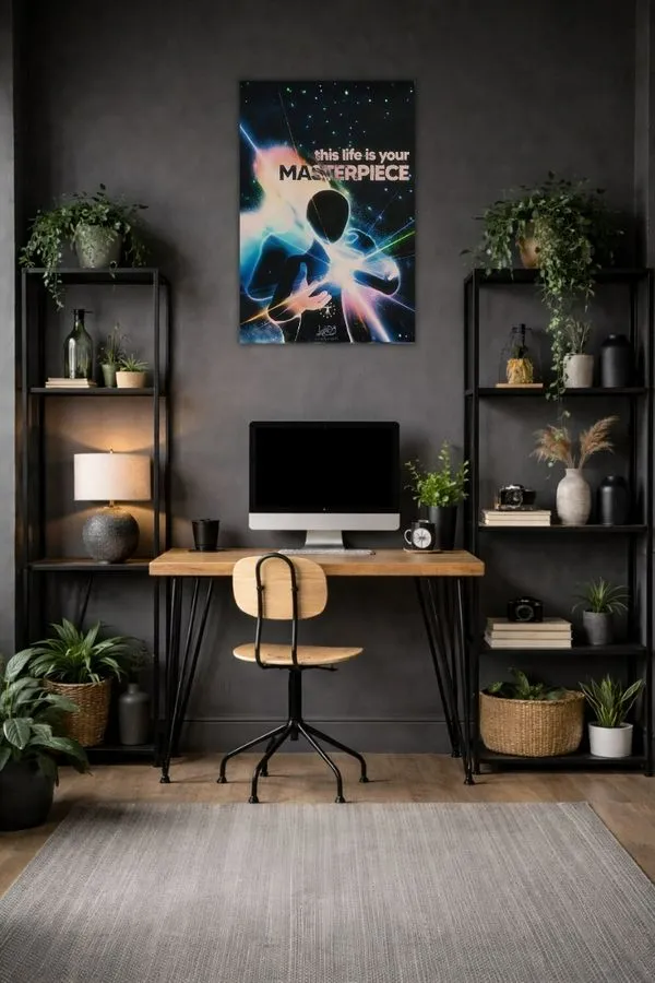 THIS LIFE IS YOUR MASTERPIECE metal posters motivation quotes posters wall art in Pakistan