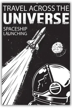 Travel Across The Universe metal posters space & cosmos posters wall art in Pakistan