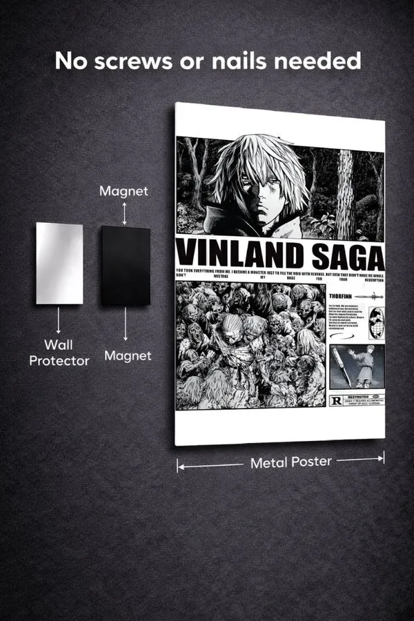 Vinland Saga metal posters anime posters wall art in Pakistan