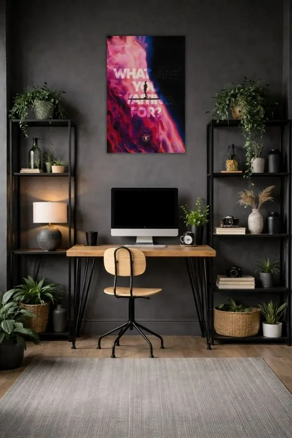 What are you waiting for metal posters motivation quotes posters wall art in Pakistan