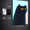 Grumpy Black Cat metal posters minimalist posters wall art in Pakistan