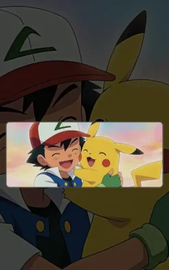 Ash Pikachu Mousepad large desk mat with Ash & Pikachu artwork for gaming, office and study setup in Pakistan
