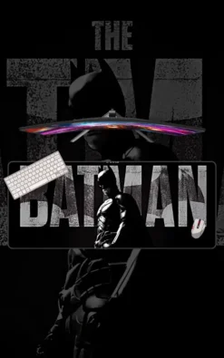 Batman Mousepad featuring Batman artwork on a premium large desk mat in Pakistan