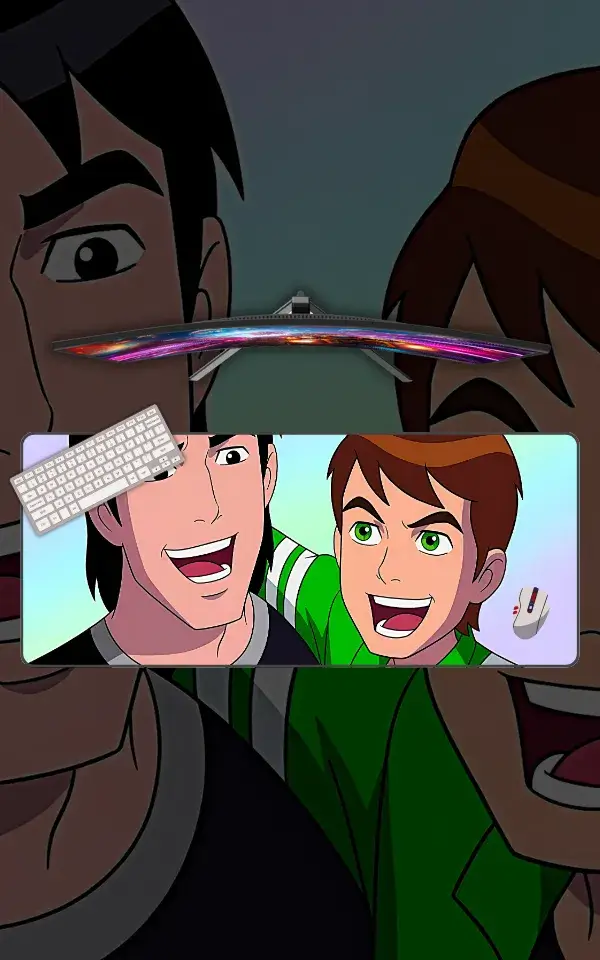 Ben 10 Kevin Mousepad large desk mat with Ben 10 & Kevin artwork for gaming, office and study setup in Pakistan