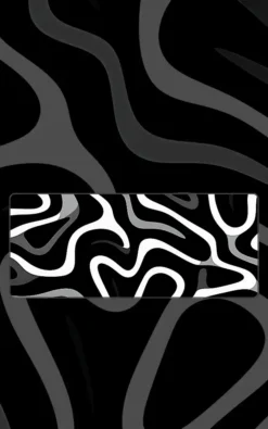 Black White Marble Mousepad featuring Black & White Marble Pattern artwork on a premium large desk mat in Pakistan