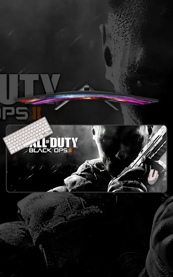 Call of Duty Desk Mat featuring Call of Duty artwork on a premium large desk mat in Pakistan