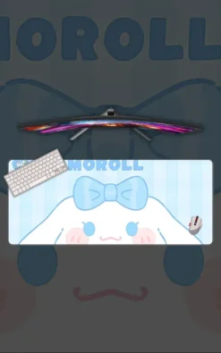 Cinnamoroll Mousepad featuring Cinnamoroll artwork on a premium large desk mat in Pakistan