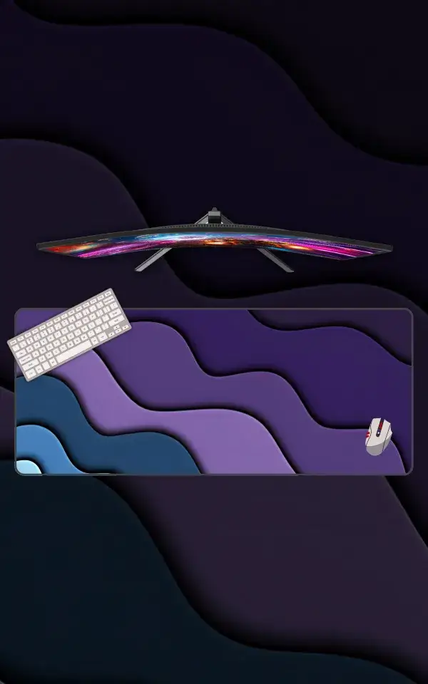 Cosmo Wave Mousepad featuring Cosmo Wave artwork on a premium large desk mat in Pakistan