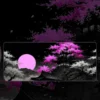 Cyberpunk Ukiyo-e Mousepad featuring Cyberpunk Ukiyo-e artwork on a premium large desk mat in Pakistan