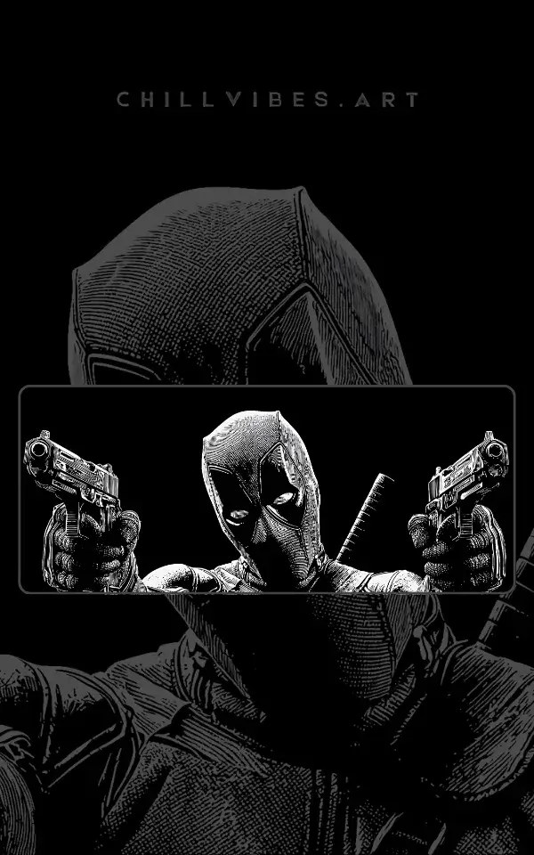 Deadpool Movie Desk Mat featuring Deadpool artwork on a premium large desk mat in Pakistan