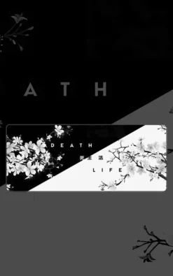 Death and Life Desk Mat featuring Death & Life artwork on a premium large desk mat in Pakistan