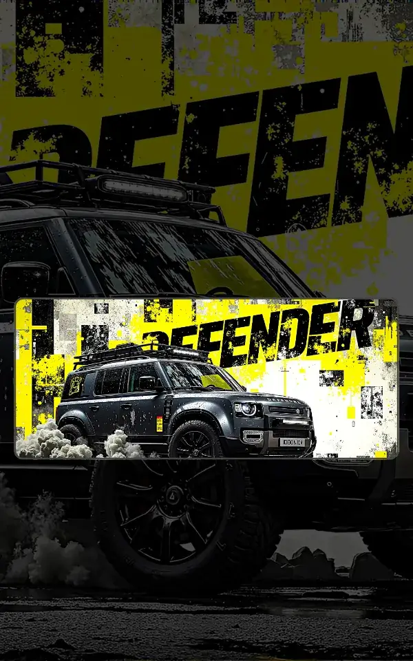Defender Mousepad large desk mat with Defender artwork for gaming, office and study setup in Pakistan