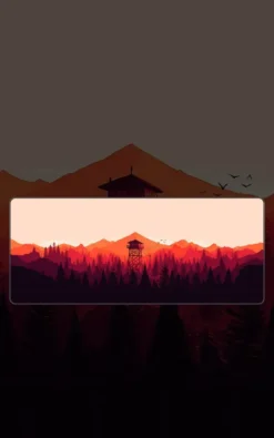 Firewatch Gaming Mousepad featuring Firewatch artwork on a premium large desk mat in Pakistan