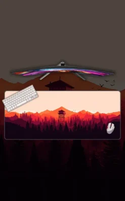 Firewatch Gaming Mousepad featuring Firewatch artwork on a premium large desk mat in Pakistan