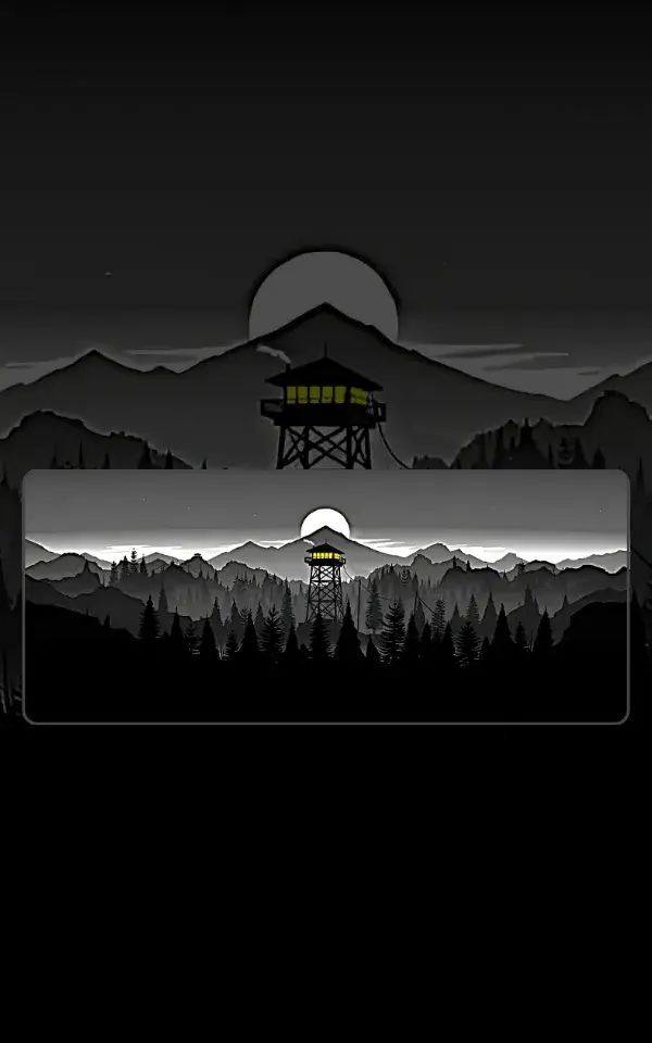 Firewatch Gaming Mousepad featuring Firewatch artwork on a premium large desk mat in Pakistan
