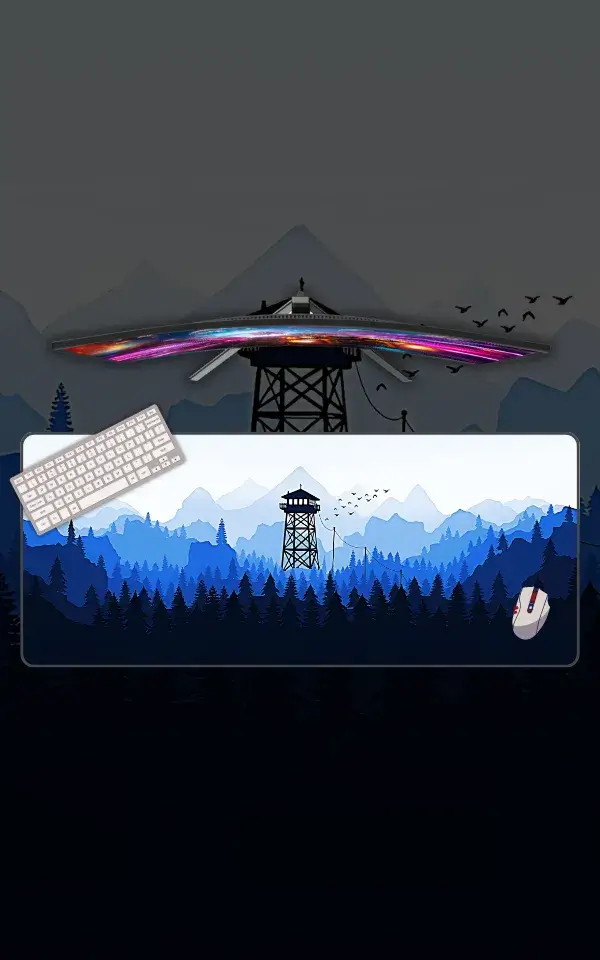 Firewatch Gaming Mousepad featuring Firewatch artwork on a premium large desk mat in Pakistan