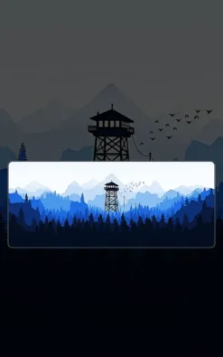Firewatch Gaming Mousepad featuring Firewatch artwork on a premium large desk mat in Pakistan