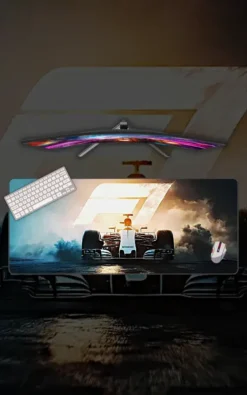 Formula 1 Racing Mousepad featuring Formula 1 artwork on a premium large desk mat in Pakistan