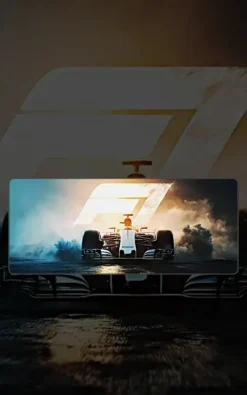 Formula 1 Racing Mousepad featuring Formula 1 artwork on a premium large desk mat in Pakistan