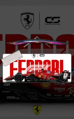 Formula 1 Racing Mousepad featuring Formula 1 artwork on a premium large desk mat in Pakistan