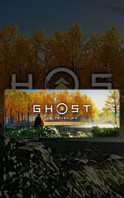 Ghost of Yotei Desk Mat featuring Ghost of Yotei artwork on a premium large desk mat in Pakistan