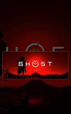 Ghost of Yotei Desk Mat featuring Ghost of Yotei artwork on a premium large desk mat in Pakistan