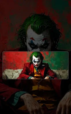 Joker Mousepad featuring Joker artwork on a premium large desk mat in Pakistan