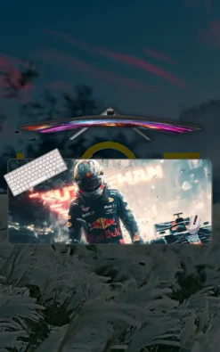 Max Verstappen Mousepad large desk mat with Max Verstappen artwork for gaming, office and study setup in Pakistan