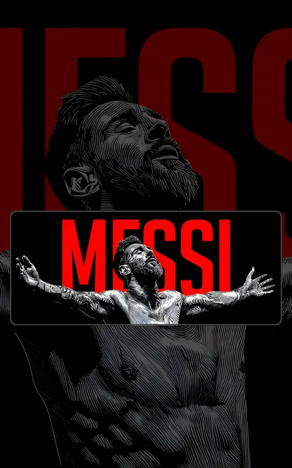 Messi Mousepad large desk mat with Messi artwork for gaming, office and study setup in Pakistan