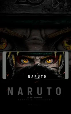 Naruto Anime Mousepad featuring Naruto artwork on a premium large desk mat in Pakistan