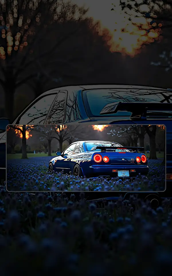 Nissan Skyline Mousepad large desk mat with Nissan Skyline GTR artwork for gaming, office and study setup in Pakistan