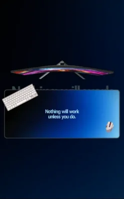Nothing Will Work Mousepad featuring Nothing Will Work artwork on a premium large desk mat in Pakistan