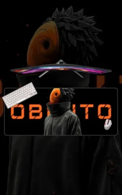 Obito Anime Mousepad featuring Obito artwork on a premium large desk mat in Pakistan