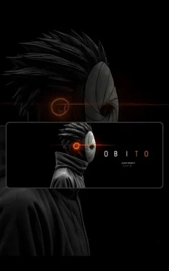 Obito Anime Mousepad featuring Obito artwork on a premium large desk mat in Pakistan