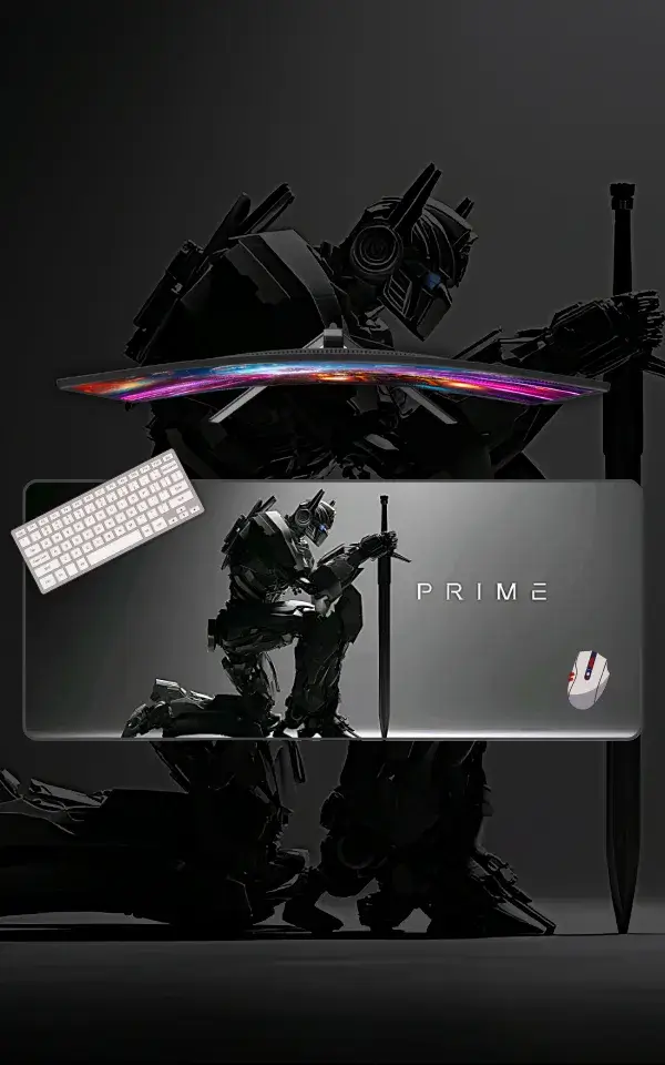 Optimus Prime Desk Mat featuring Optimus Prime artwork on a premium large desk mat in Pakistan