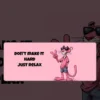 Pink Panther Desk Mat featuring Pink Panther artwork on a premium large desk mat in Pakistan