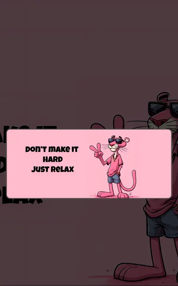 Pink Panther Desk Mat featuring Pink Panther artwork on a premium large desk mat in Pakistan