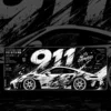 Porsche GT3 RS Mousepad large desk mat with Porsche 911 GT3 RS artwork for gaming, office and study setup in Pakistan