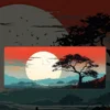 Savannah Dusk Mousepad featuring Savannah Dusk artwork on a premium large desk mat in Pakistan