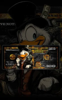 Scrooge McDuck Mousepad large desk mat with Scrooge McDuck artwork for gaming, office and study setup in Pakistan