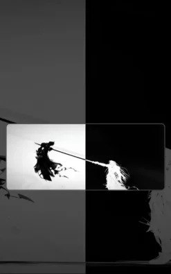 Sephiroth Cloud Mousepad featuring Sephiroth vs Cloud artwork on a premium large desk mat in Pakistan