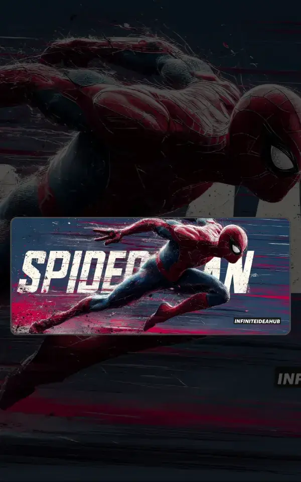 Spider-Man Movie Desk Mat featuring Spider-Man artwork on a premium large desk mat in Pakistan